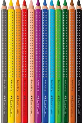 Spalvoti pieštukai Faber Castell Jumbo Grip, 12 vnt.
