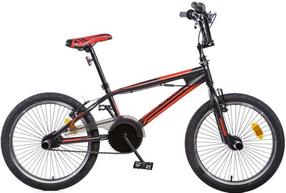 Velosipēds bmx Aurelia Freestyle, 20 ", 19" rāmis, melna krās./sarkana krās.