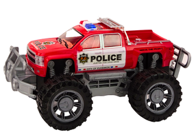  Žaislinė policijos mašina Lean Toys, raudona sp.