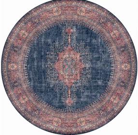 Ковер Conceptum Hypnose Blues Chenille AL 26, многоцветный, 150 см x 150 см