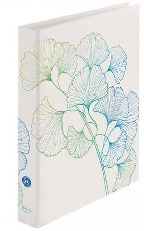 Segtuvas Herlitz Greenline Ginkgo, 3.5 cm, A4 Balta sp./Žalia sp.
