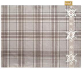 Ziemassvētku salvete OSB-152, 40 cm x 30 cm, balts krās./bēša krās.