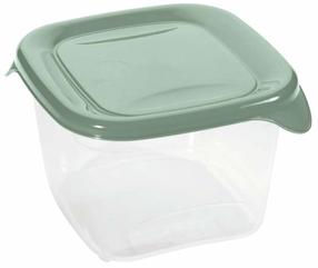 Dėžutė maistui Curver Fresh & Go 0800560A87, 1.2 l, 15.5 cm x 15.5 cm, žalia sp.