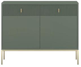 Kumode Maggiore MA02, zelta krās./zaļa krās., 82.6 cm x 104.2 cm x 39 cm