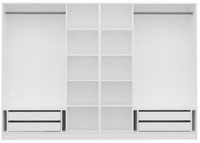 Skapis Kalune Design Kale 5034, balta krās., 52 cm x 270 cm x 210 cm