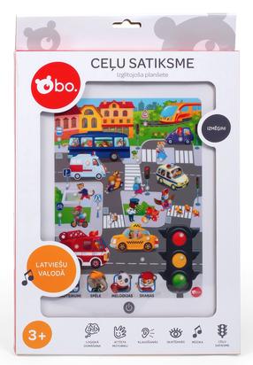 Интерактивная игрушка Bo. Educational Tablet Traffic 952LV, латышский, белый цв.