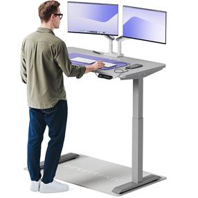 Arvutilaud reguleeritava kõrgusega Desktronic HomeOne, 120 cm x 60 cm, 72 - 119 cm, hall v.