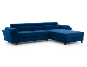 Kampinė sofa - lova Mariall Riviera 81, mėlyna sp., dešininė, 200 x 288 cm x 92 cm