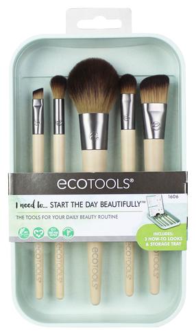 Dekoratīvās kosmētikas otu komplekts Ecotools, 5 gab., brūna krās.