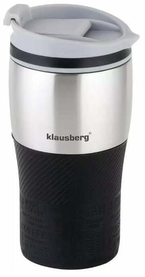 Termokrūze Klausberg KB 7625, 0.320 l, sudraba krās./melna krās./pelēka krās.