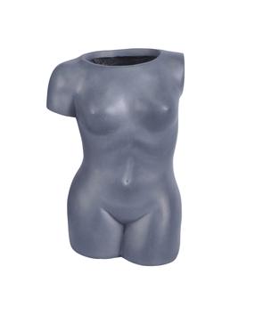 Dekoratīvais puķu pods LT34732-AP21 LT34732-AP21, 30 cm x 20 cm x 40 cm, pelēka krās.