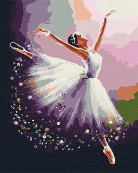 Tapymas pagal skaičius Paint it! Ballet, įvairių spalvų