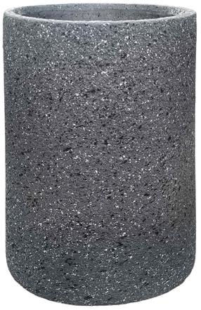 Puķu pods Besk, stikla šķiedras, 40 cm x 40 cm, Ø 40 cm, tumši pelēka krās.