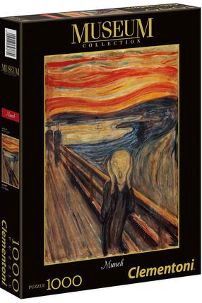 Dėlionė Clementoni Munch, The Scream 39377, 69 cm x 50 cm, 1000 vnt., įvairių spalvų