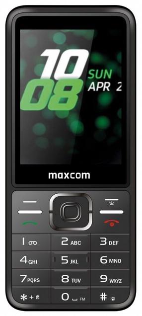 Telefons ar pogām Maxcom MM 244 Classic, 16 MB, melns krās.