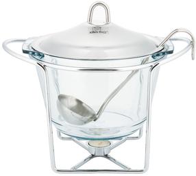 Marmitas King Hoff KH-1413, 4000 ml, nerūdijančiojo plieno sp./skaidri sp., stiklas/nerūdijantysis plienas