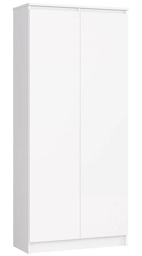Biuro spinta Akord Furniture Factory R80 2D 8P CLP, balta sp., 180 cm x 80 cm x 35 cm