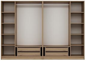 Riidekapp Kalune Design Kale 7671, pruun v., 52 cm x 270 cm x 210 cm