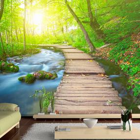 Fototapete Artgeist Green forest, 105 cm x 150 cm