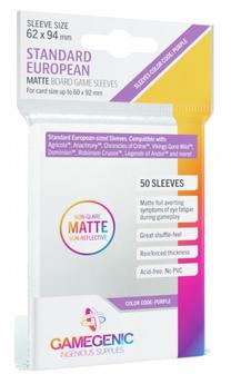 Žaidimo kortelių dėklas Gamegenic Matte Standard European 50 pieces