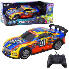 Pадиоуправляемый легкий автомобиль Lean Toys Perfect, синий цв./желтый цв.