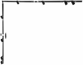 Светильник для рельсовой системы Zuma Line 3019 004046-027101, GU10, 8 x 10 Вт, черный цв. / черный цв.