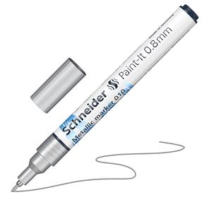 Teksto žymeklis Schneider Paint-lt 010, 0.8 mm, metalo sp./sidabro sp.