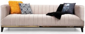 Sofa Hanah Home Bellino 560ARE1343, šviesiai ruda sp., 83 x 222 cm x 75 cm