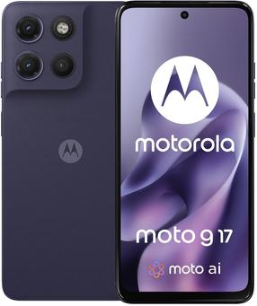 Mobilais telefons Motorola Moto G17 PBBK0004PL, 128 GB, evening blue krās.