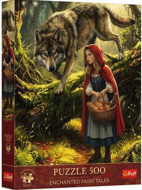 Dėlionė Trefl Little Red Riding Hood and the Wolf, 48 cm x 34 cm, 500 vnt.