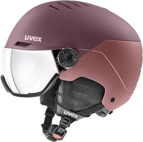 Лыжный шлем Uvex Wanted Visor, розовый цв., 54-58 см