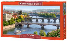 Dėlionė Castorland Viltava Bridge In Prague 4000 el. 400096, 138 cm x 68 cm, 4000 vnt., įvairių spalvų