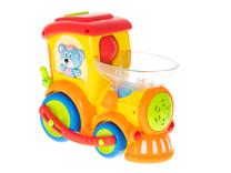 Edukacinis traukinukas Hola Drop N Go, 18 cm, įvairių spalvų