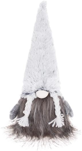 Kalėdinė dekoracija, "Nykštukas" Springos Gnome CA0359, 30 cm, pilka sp.