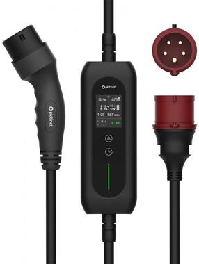 Elektromobilio įkrovimo stotelė Platinet EV EV_PPCW5M11, type 2, 5 m, 11 kW, juoda sp.