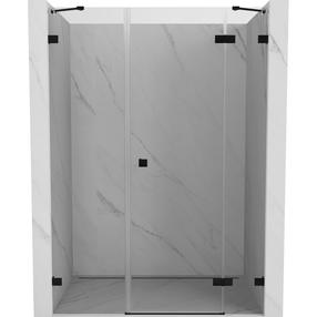 Dušo durys Mexen Lunar Right, 145 cm x 200 cm, juoda sp./grūdintas