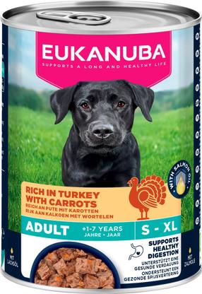 Šlapias šunų maistas Eukanuba, kalakutiena/morkos, 0.4 kg