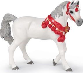 Фигурка-игрушка Papo White Arabian Horse 442842, белый цв./красный цв.