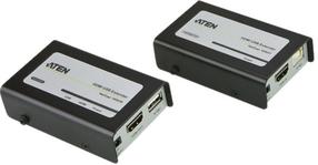 Buitinis ilgintuvas Aten HDMI/USB Cat 5, juoda sp.