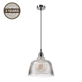 Valgusti rippuv Domoletti ELI 41902, E27, 1 x 60 W, läbipaistev v. / plaatina v.