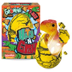 Mängukujuke, dinosaurus Deluxebase Hatch N Grow T Rex, 11 cm, kollane v.