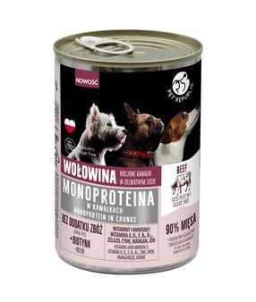 Šlapias šunų maistas Pet Republic Monoprotein Ox, jautiena/mėsa, 0.4 kg