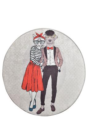 Kilimas Conceptum Hypnose Best Couple, įvairių spalvų, 140 cm x 140 cm