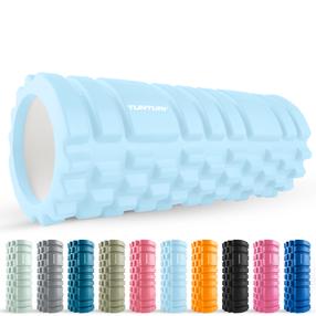 Массажный ролик, для йоги Tunturi Yoga Grid Foam Roller 14TUSYO085, 33 см, 0.85 кг, голубой цв.