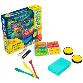 Kūrybinis rinkinys su plastilinu Jovi Monsters Crazy Cars, 0.3 kg, įvairių spalvų