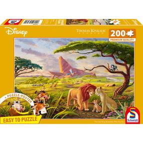 Dėlionė Schmidt Thomas Kinkade Disney The Lion King, 29.1 cm x 53.2 cm, 200 vnt., įvairių spalvų