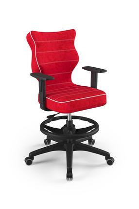 Laste töötool Duo Visto 09, 64 x 64 x 102.5 cm, must v./punane v.