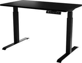 Kompiuterio stalas reguliuojamo aukščio Cama Meble Moon, 121 cm x 67 cm, 72 - 120 cm, juoda sp.