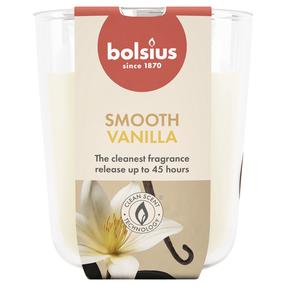 Žvakė, aromatinė Bolsius Smooth Vanilla, 45 h, balta sp./rusva sp.