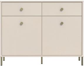 Komoda Forte Salvatrice SVTK221-U60, balta sp., 88.9 cm x 113.7 cm x 42 cm